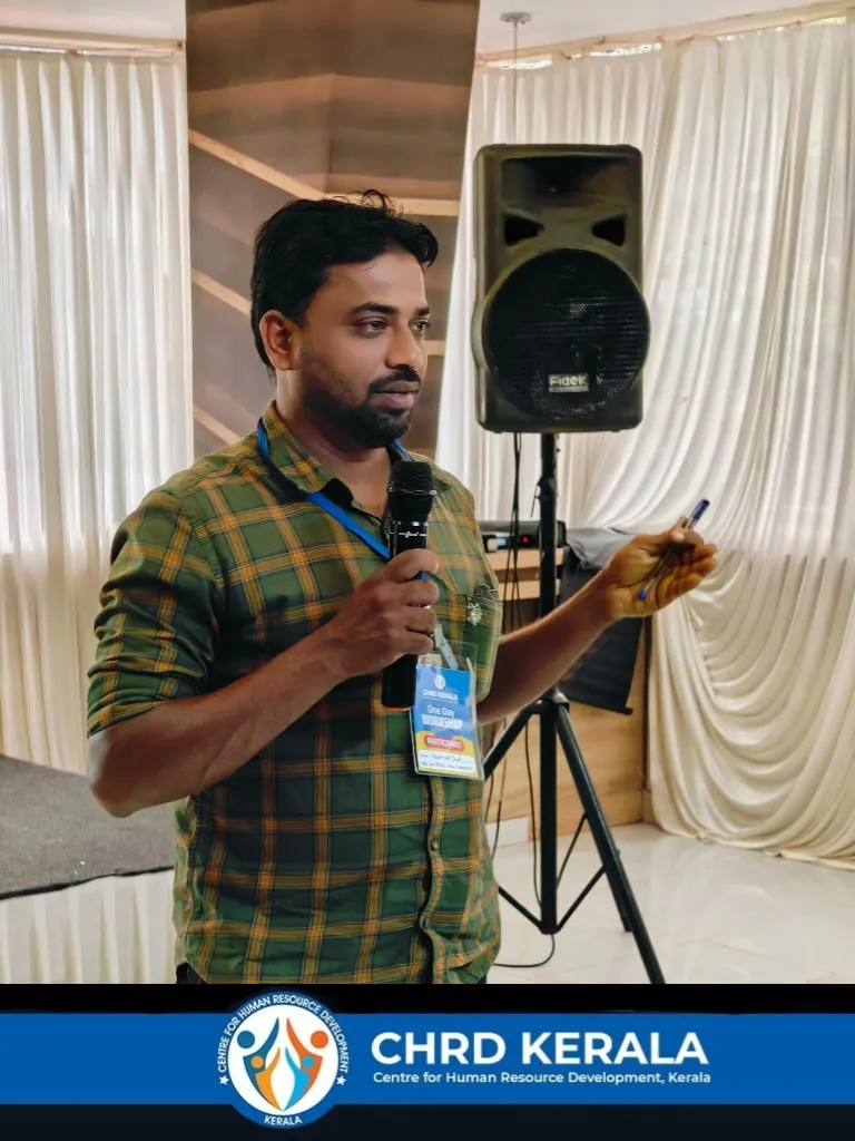 Instructor conducting interactive practical training workshop session at CHRD Training Academy